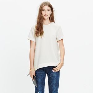 Madewell Navy Short-sleeved Blouse